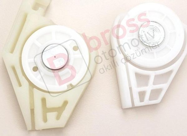 Fiat Doblo 1 119 223 için Ön Sol Cam Kriko Köşe Makara KlipsSeti 51718404 - Image 1