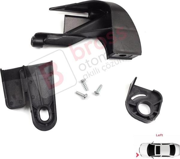 Fiat Fiorino MK3 Citroen Nemo Peugeot Bipper 2007-2020 6212F4 İçin Sol Ön Far Ayak Tamir Seti  - Image 1