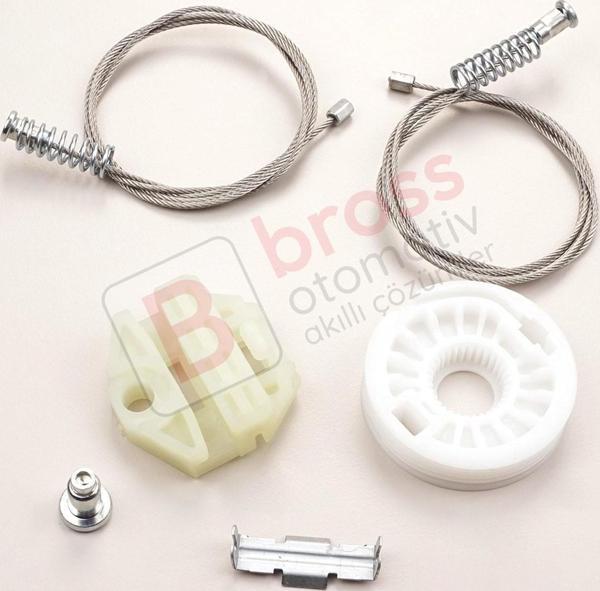Opel Astra H A04 2004-2014 4/5 Kapı 13100424 İçin Arka Sağ Cam Kriko Tamir Seti - Image 1
