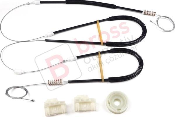VW Polo MK3 6N1 6N2 Hatchback 1994-2001 4/5 Kapı 6N4837461 İçin Ön Sol Kapı Cam Kriko Tamir Seti - Image 1