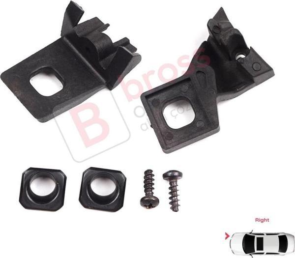 VW Polo MK3 MK4 6N 9N 1994-2008 6Q0998226 İçin Sağ Ön Far Ayak Tamir Seti  - Image 1