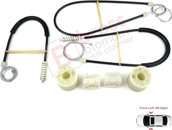 VW Transporter T5 Caravelle Multivan 2003-2015 7H0837753 7H0837754 İçin Ön Kapı Cam Kriko Tamir Seti - Image 1