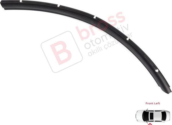 VW Transporter T5 T6 T6.1 Caravelle Multivan 7H0837565 İçin Ön Sol Çamurluk Kapı Alt Fitili  - Image 1