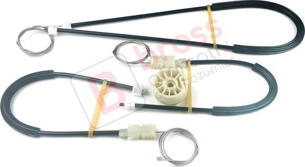 Renault Megane MK2 2002-2009 CC Cabriolet 8201010931 İçin Elektrikli Ön Sağ Cam Kriko Tamir Seti - Image 1