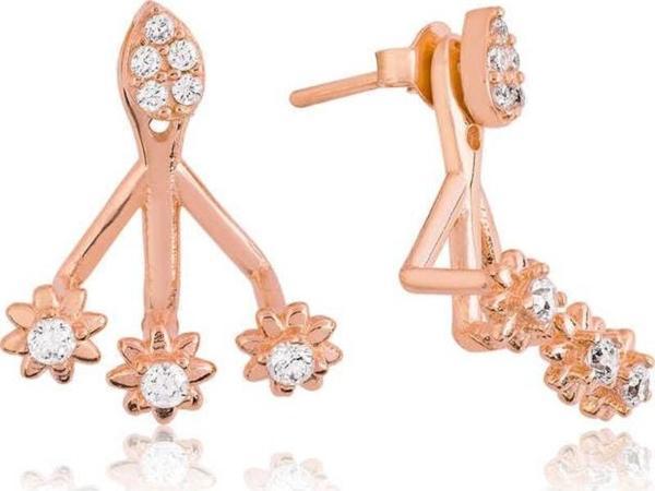 925 Ayar Gümüş Sihirli Çiçek Küpe - Image 1