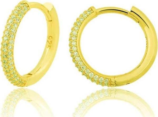 Gümüş Gold Halka Kadın Küpe - Image 1