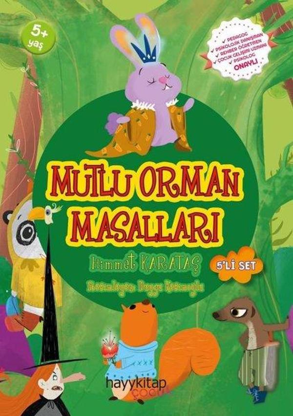 Mutlu Orman Masalları Seti - 5 Kitap Takım - Hayykitap - Image 1