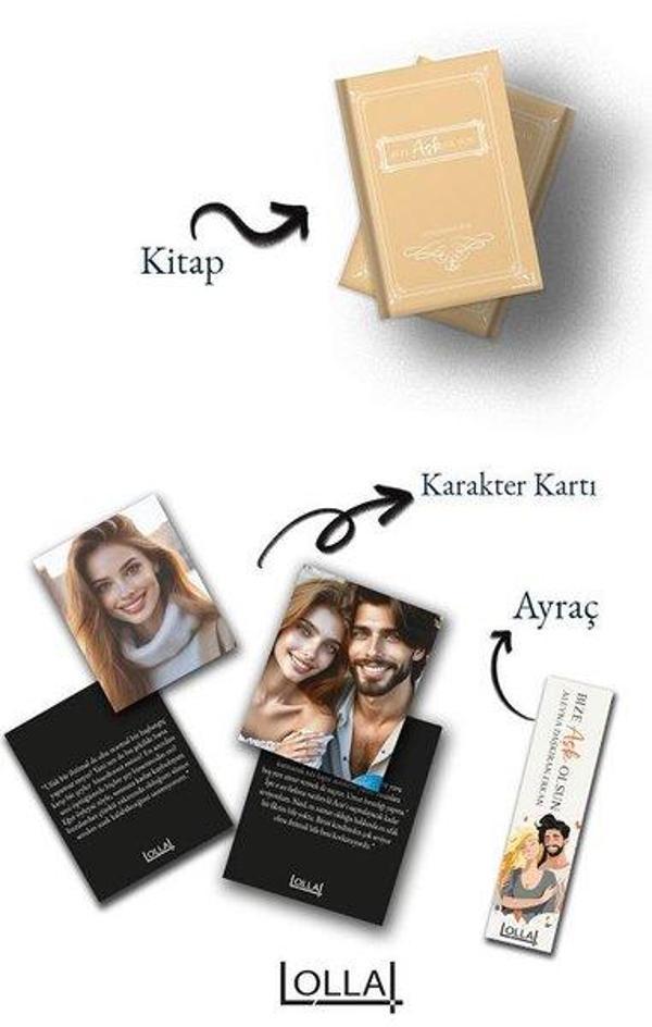 Bize Aşk Olsun - Ayraç ve Karakter Kartı Hediyeli - Lolla Yayınları - Image 1