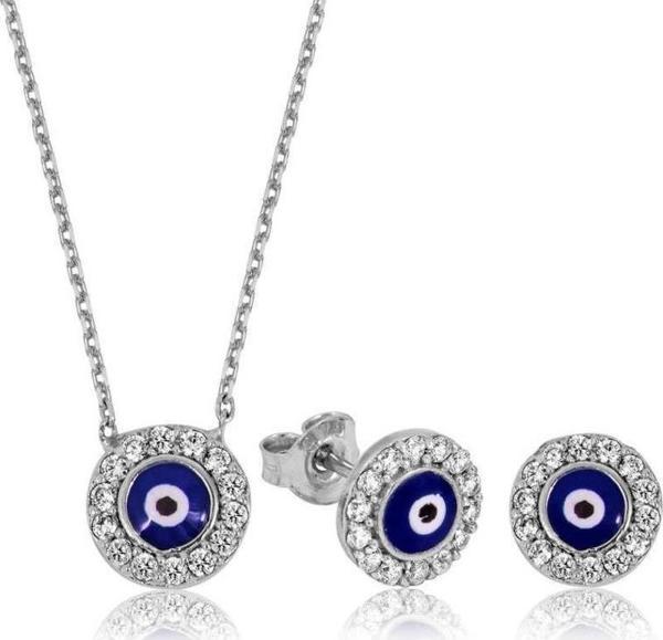 925 Ayar Gümüş Nazar Set - Image 1