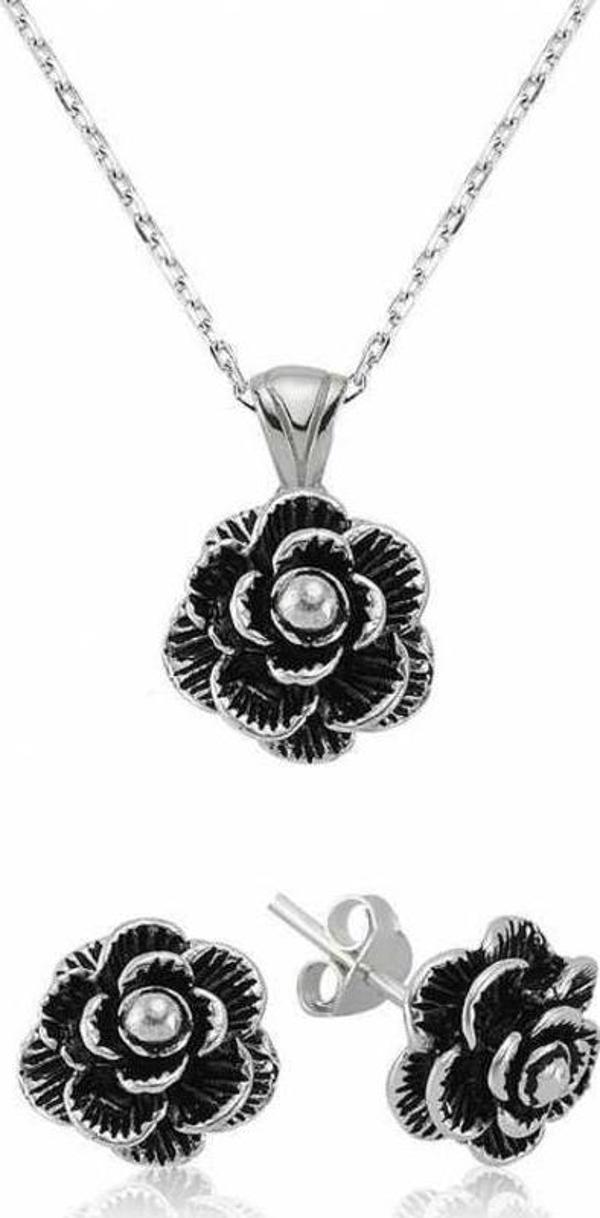 925 Ayar Gümüş Çiçek Set - Image 1