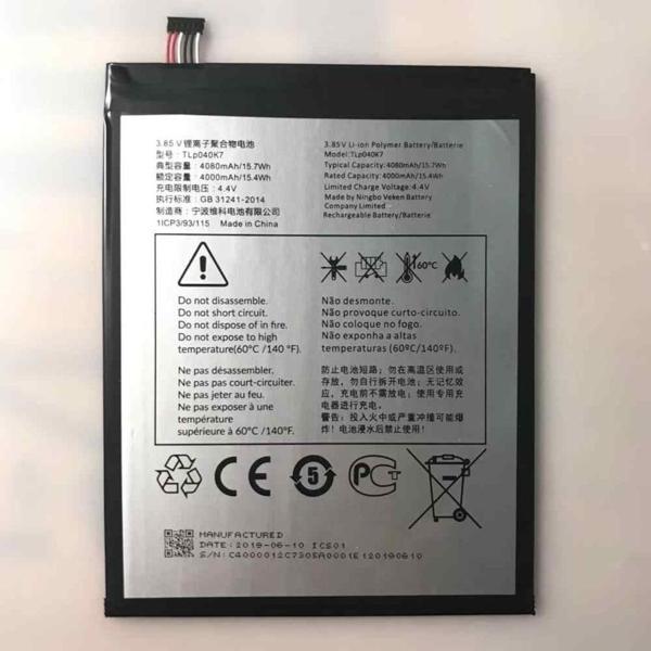 Alcatel 1T 10 İnç Tablet Pil Batarya Tlp040K7 - Image 1