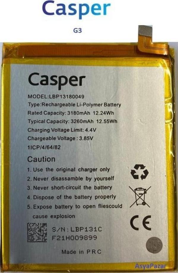 Casper G3 Pil Batarya 3180 Mah Lbp13180049 - Image 1