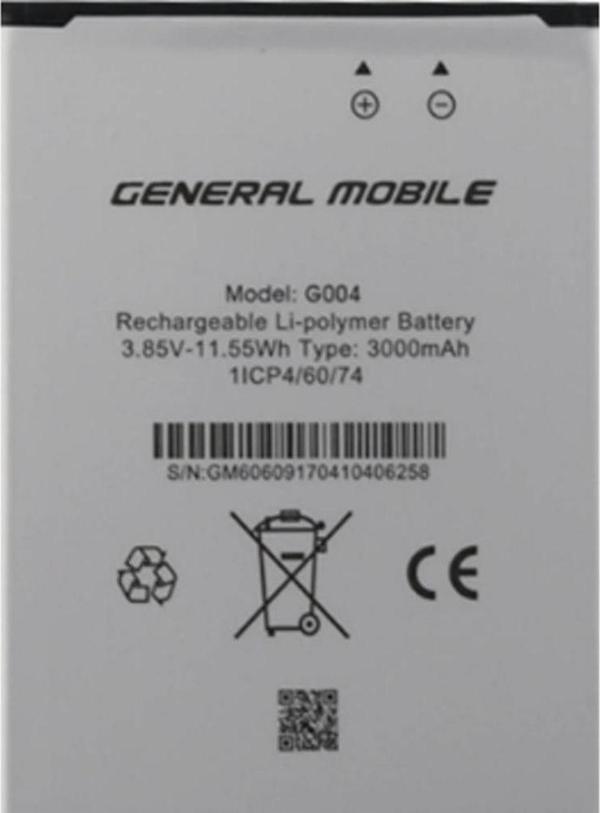 General Mobile Discovery Gm6/Gm6 Life Pil Batarya - Image 1
