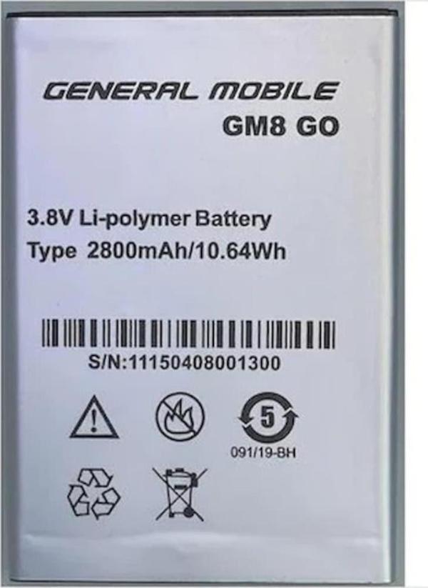 General Mobile Gm8 Go Pil Batarya - Image 1