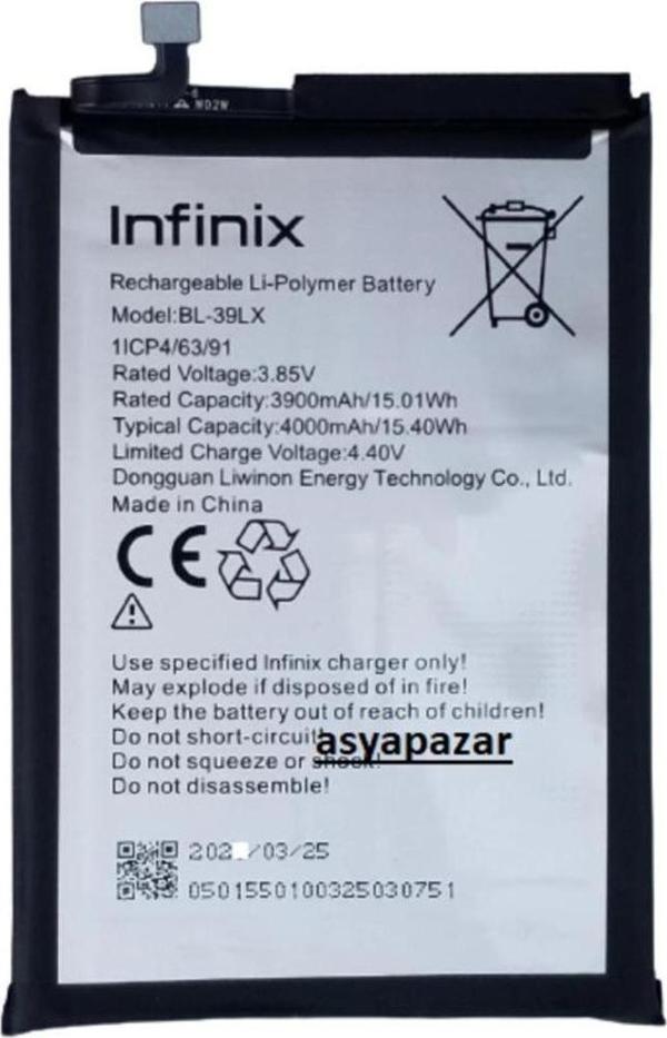 Infinix S5-S5 Lite Pil Batarya Bl-39Lx İnfilix Pil Batarya İnfini - Image 1