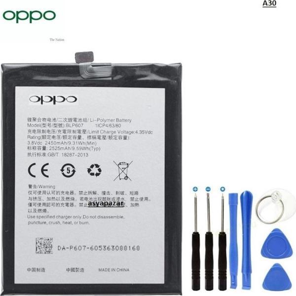 Oppo A30 Batarya Pil Blp607 ve Tamir Seti - Image 1
