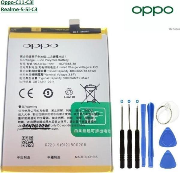 Oppo C11-C3İ Pil Batarya Blp729 + Tamir Seti - Image 1