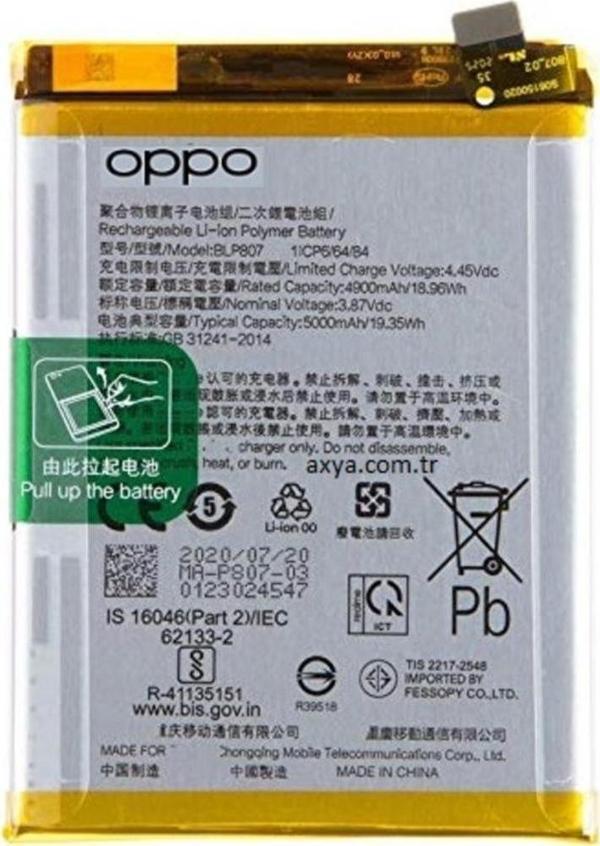 Oppo Realme 7 Pil Batarya BLP807 RMX2111 - Image 1