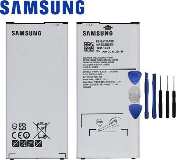 Samsung A7 A710 Pil Batarya Eb-Ba710Abe ve Tamir Seti - Image 1