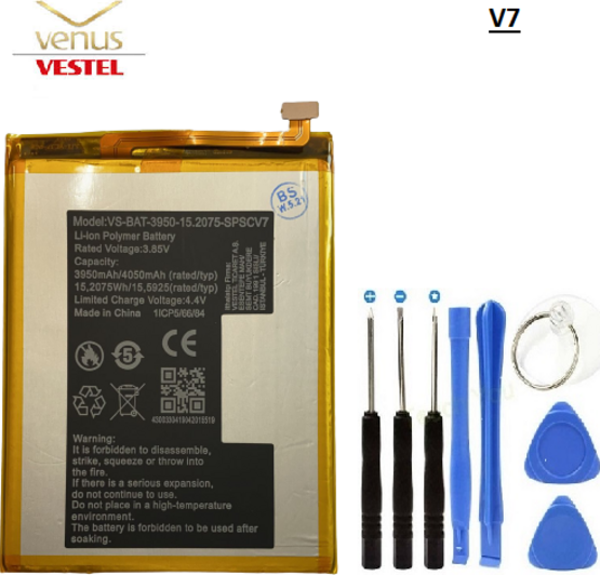 VESTEL V7 PİL BATARYA VE TAMİR SETİ VS-BAT3950 - Image 1
