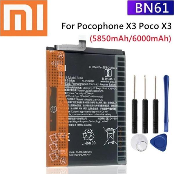 Xiaomi Pocophone X3 NFC - Battery BN61 6000mAh - Image 1