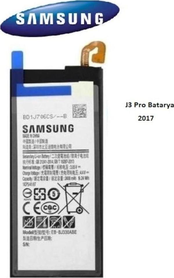 Samsung J3 Pro J3 2017 Eb-Bj330Abe Batarya Pil - Image 1