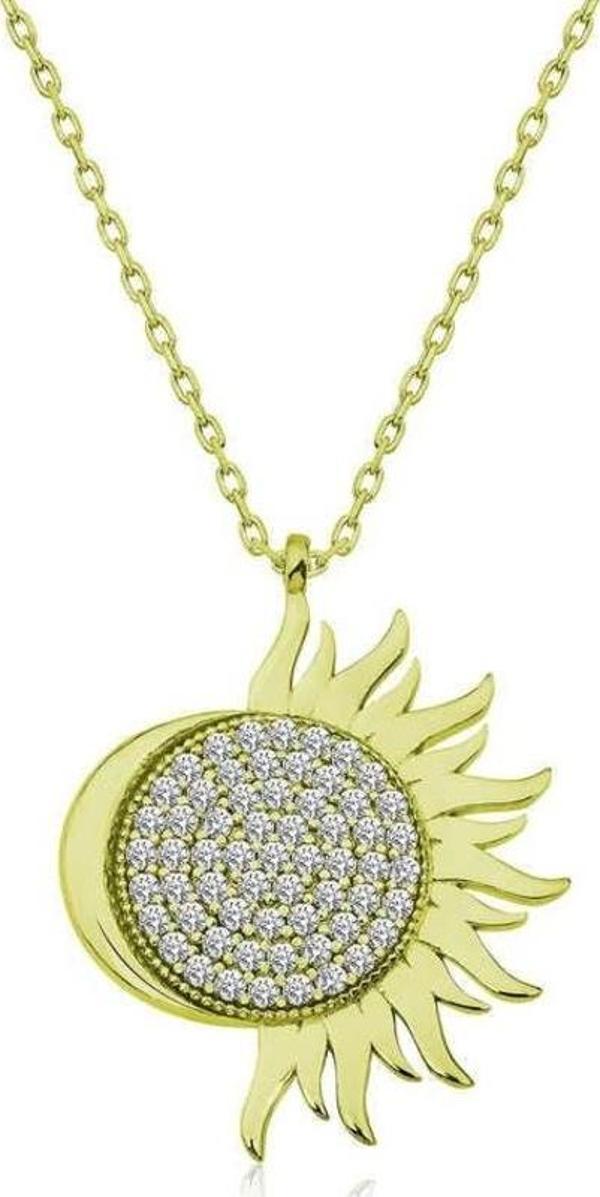 ​Gümüş Gold Mihrimah Sultan Bayan Kolye - Image 1