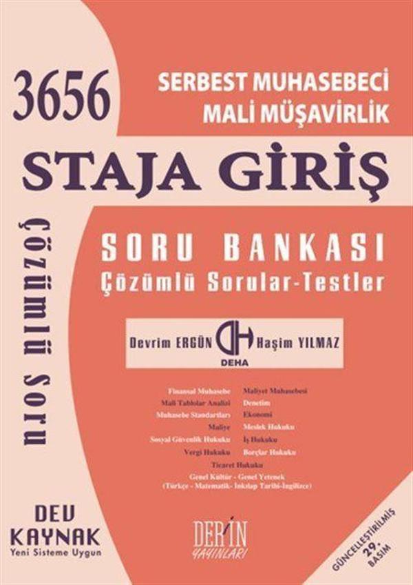 Serbest Muhasebeci Mali Müşavirlik 3656 Staja Giriş Soru Bankası - Derin Yayınları - Image 1