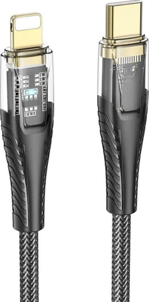 Baseus 1.2 MT 27W PD Type C to iPhone Lightning Şarj Data Kablosu,Ultra Hızlı Dayanıklı Örgü Kablo - Image 1