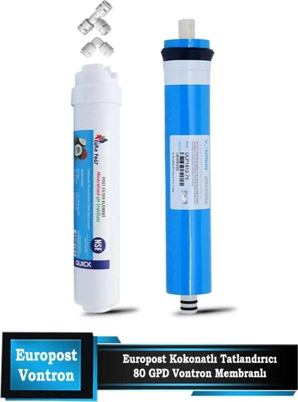 Su Arıtma Cihazı Filtresi Nsf Vontron Membran - Nsf Europost Tatlandırıcı 1840 Son Karbon - Image 1