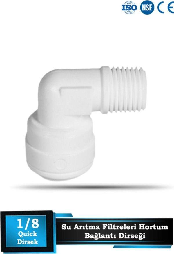 Su Arıtma Cihazları Için Membrab Kabı 1/8 Quick Dirsek - Image 1