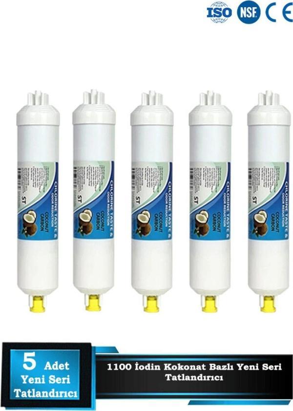Yeni Nesil Tüm Cihazlara Uyumlu 1100 Iodine Tatlandırıcı Filtre Son Karbon 5 Adet - Image 1