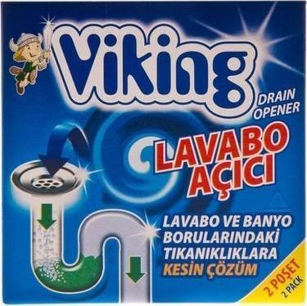 Viking Lavabo Açıcı 2 Li Paket 50 Gr - 6 Adet - Image 1