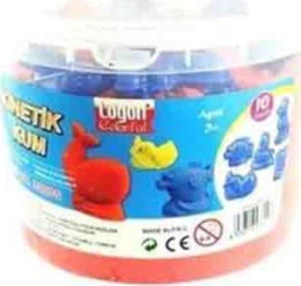 Logon Kinetik Kum Kırmızı 450 Gr + 2 Kalıp L6005Y - Image 1
