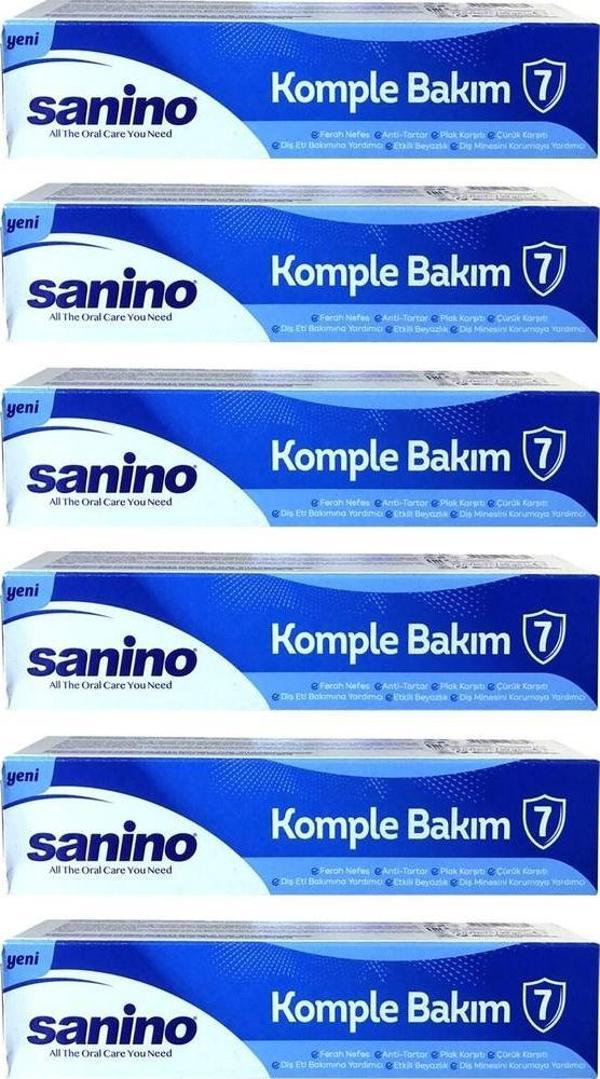 Sanino Diş Macunu 75 ml Komple Bakım x 6 Adet - Image 1