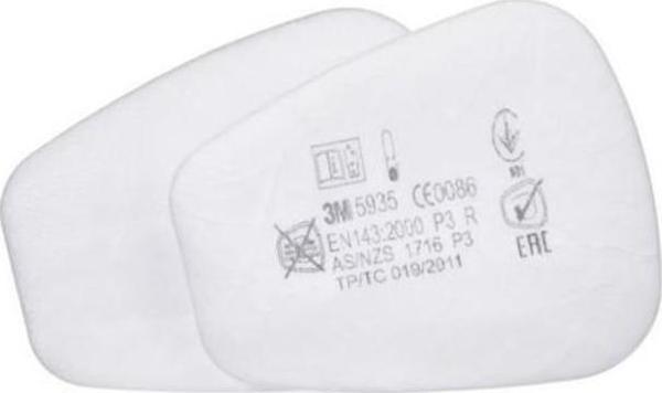3M 5935 P3 Toz ve Sis Filtresi 1 Çift - Image 1