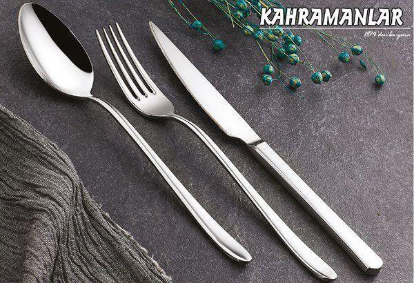 Kahramanlar Deniz 72 Parça Çelik Çatal Kaşık Takımı 12 Kişilik Set - Image 1