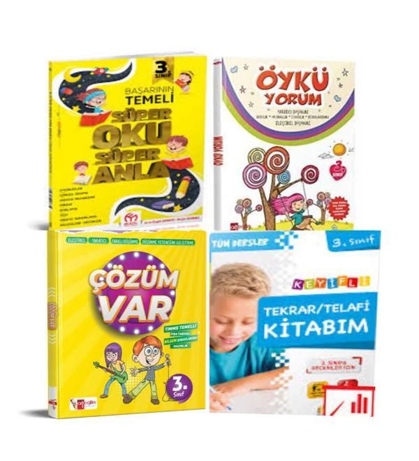 3.sınıf Süper Oku Anla+Çözüm Var + Öykü Yorum Ve Tekrar Telafi Kitabım - Model Eğitim Yayınları - Image 1