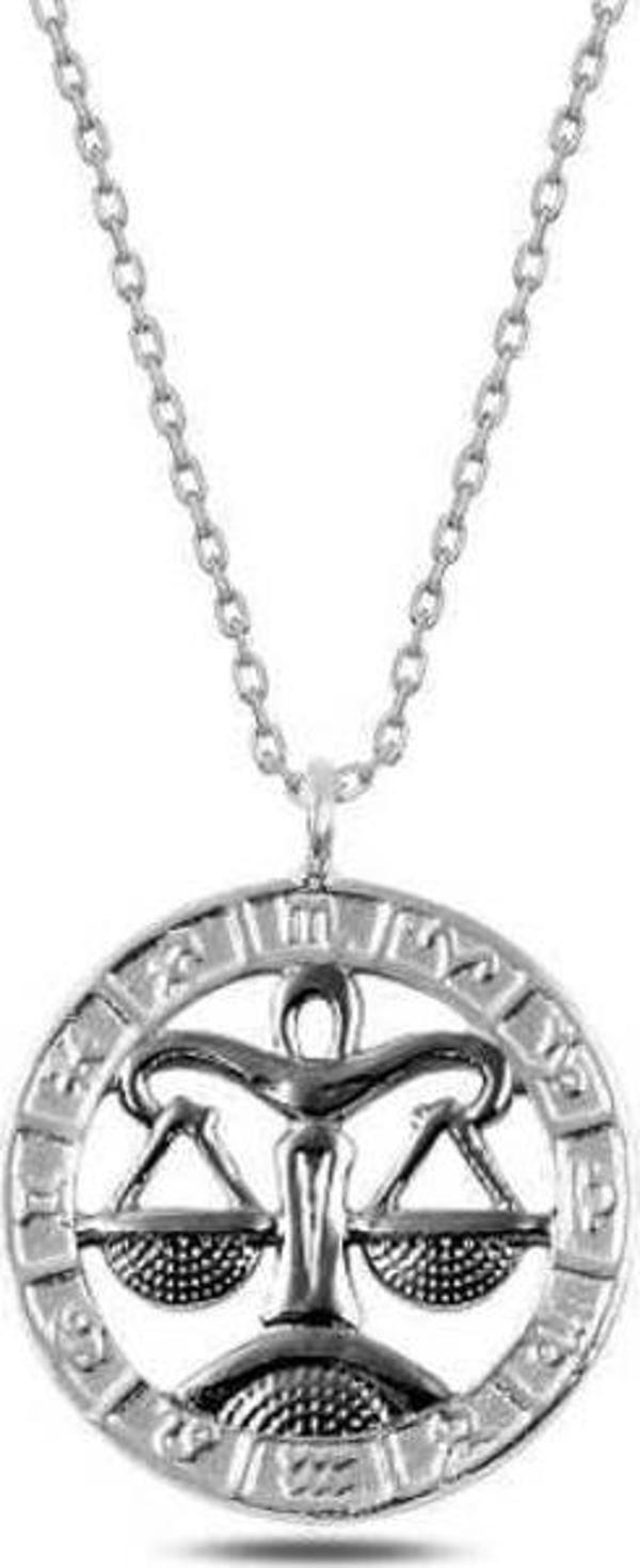 ​​​Gümüş Terazi Burcu Kolye - Image 1