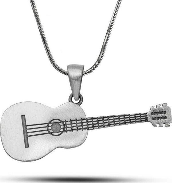 ​Gümüş Gitar Kolye - Image 1