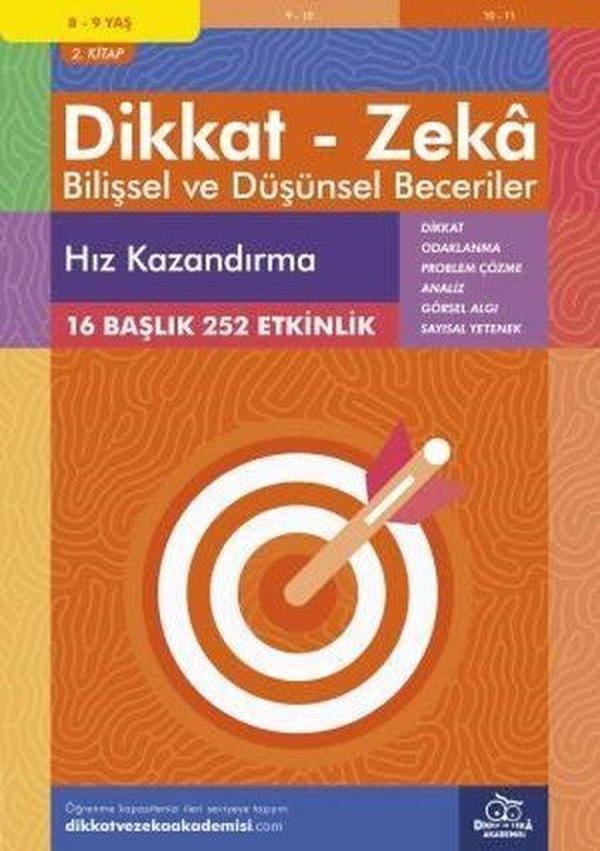 Dikkat Zeka - Bilişsel ve Düşünsel Beceriler 8-9 Yaş Hız Kazandırma 2.Kitap - Dikkat ve Zeka Akademisi - Image 1