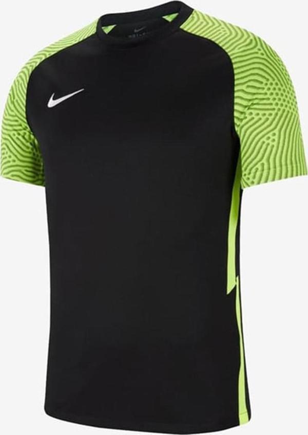 Nike M Nk Df Strke II Jsy SS CW3544-011 Siyah & Fosforlu Yeşil Erkek Forma - Image 1
