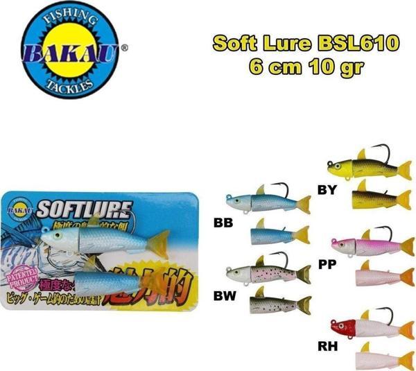 Soft Lure Bsl 610 #10G (6Cm) 1+2 Set Color: BY - Image 1