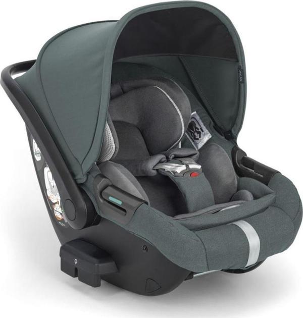 Inglesina Darwin Infant Recline i-Size Gr 0+ Yatırılabilen Bebek Ana Kucağı ve Oto Koltuğu 40-75 cm - Emerald Green - Image 1