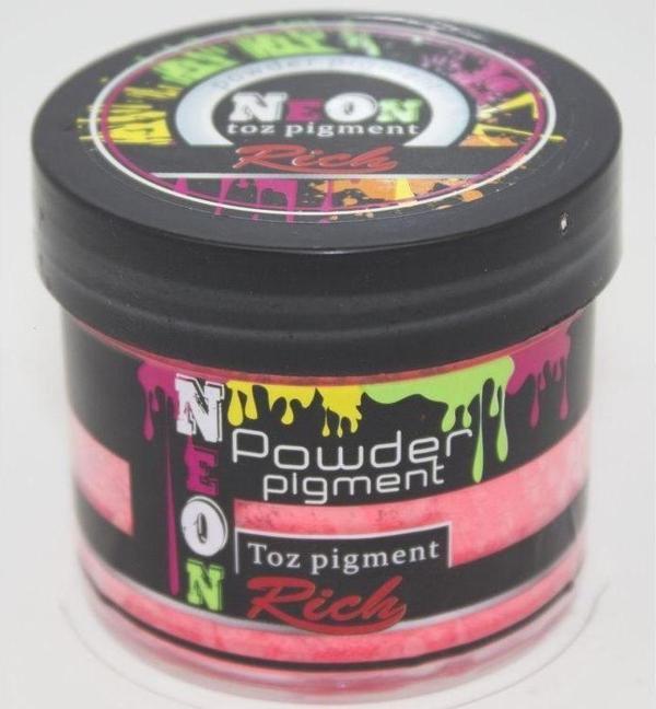Rich Neon Powder Pigment 60 cc. 11015 PEMBE - Image 1