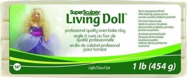 Sculpey Super Living Doll Fırınlanabilir Model Hamuru 454 gr. LIGHT - Image 1