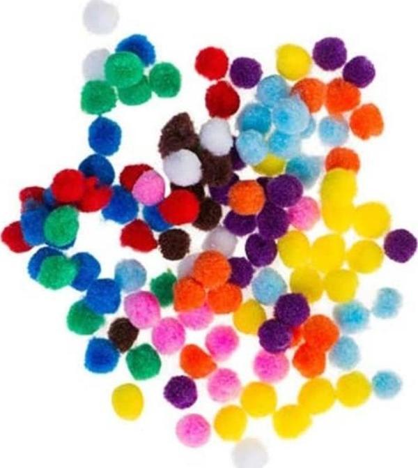 Bubu Ponpon 1 cm 100'lü Paket - Image 1