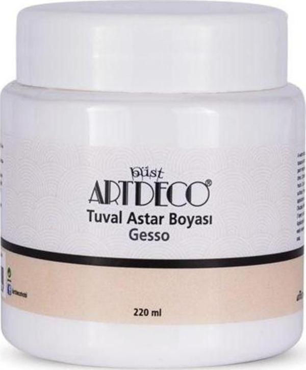 Artdeco BEYAZ Gesso Tuval Astar Boyası 220 ml. - Image 1