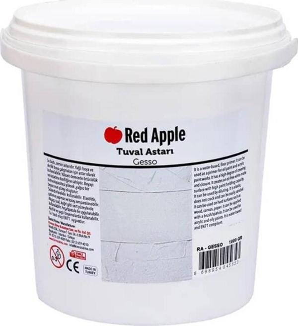 Red Apple Gesso Tuval Astarı 1000 ml Beyaz - Image 1