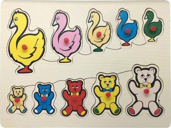 BuBu Ahşap Puzzle ÖRDEK-AYI - Image 1